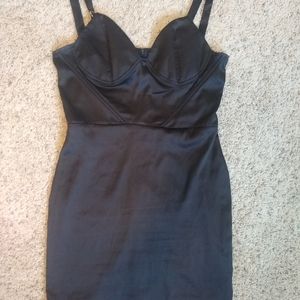 black corset dress